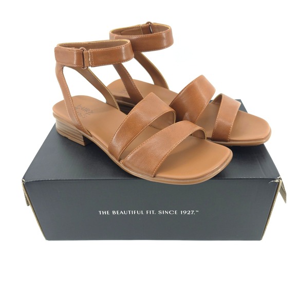 Naturalizer Shoes - Naturalizer Womens Effie Sandal Synthetic English Tea Brown 9 Ankle Strap